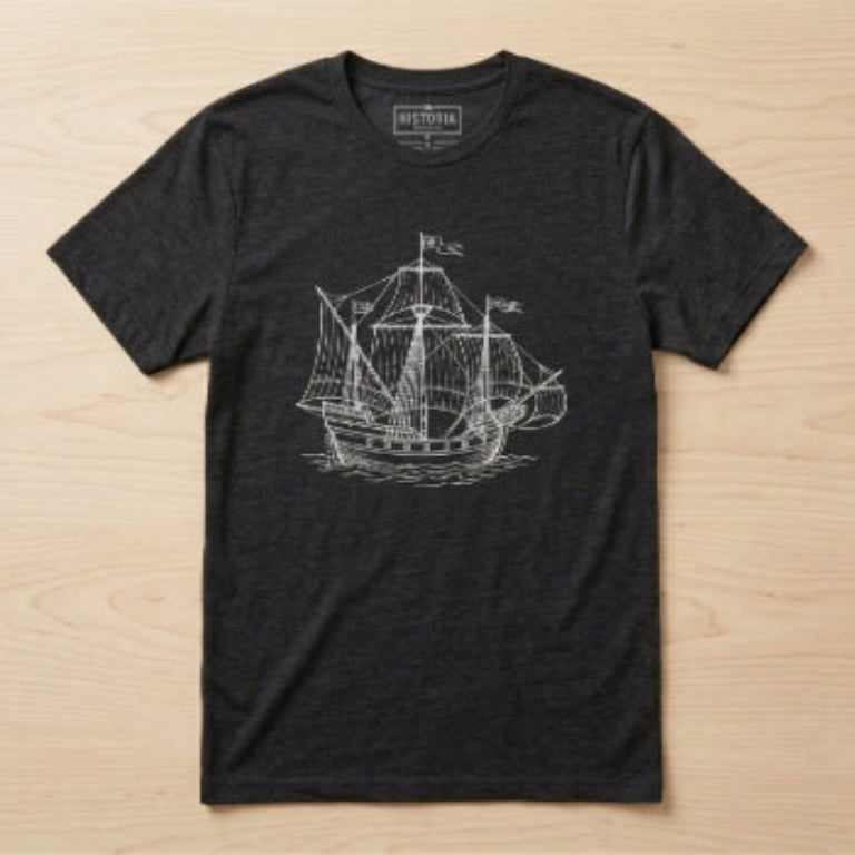 Camiseta Caravela em linhas